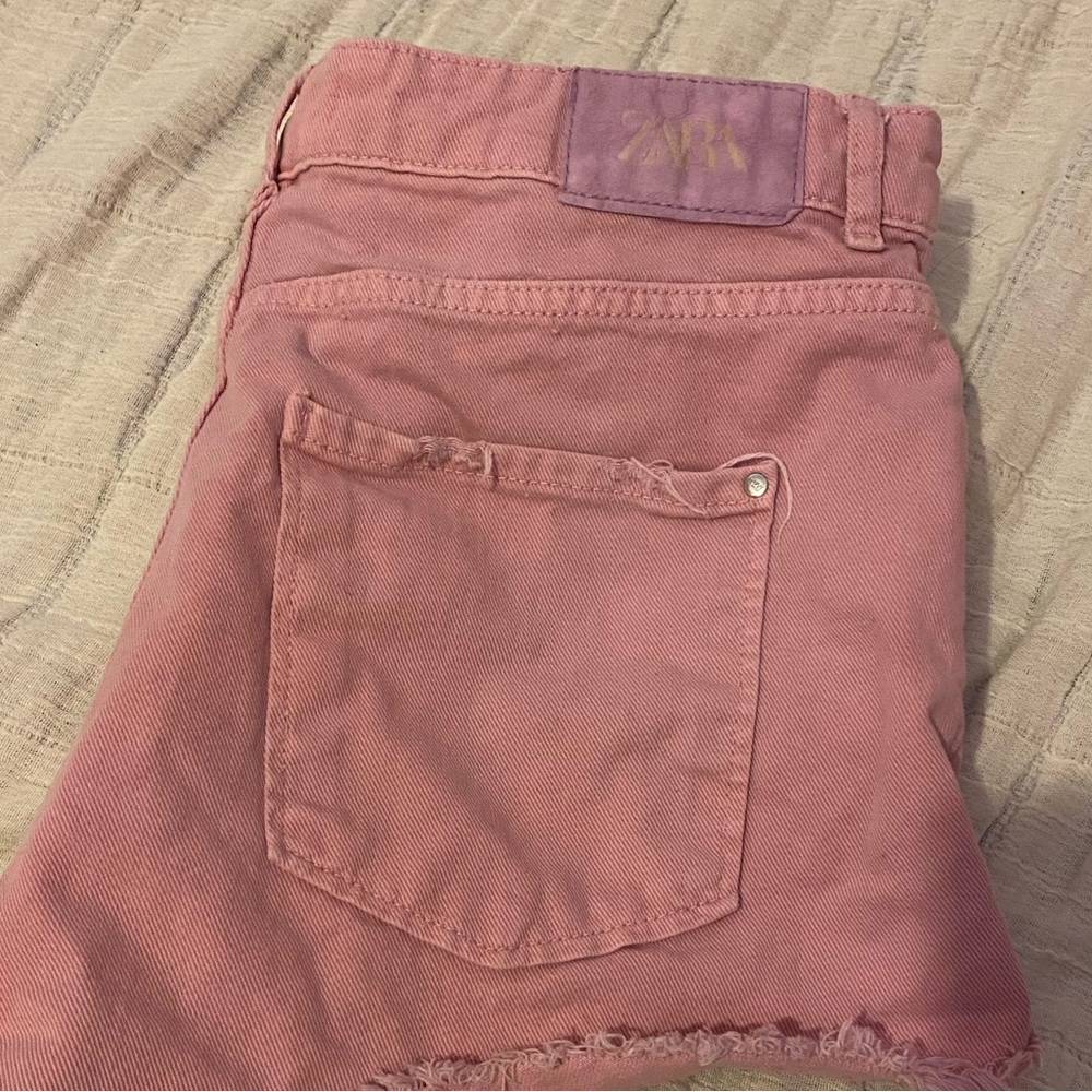 pink ZARA shorts